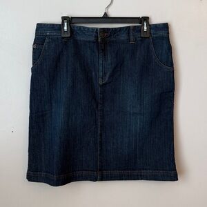 NWT Eddie Bauer Women’s Five Pocket Denim Skirt Size 14